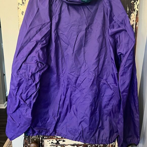 Vintage Helly Hansen Jacket Mens XL Purple Anorak Nylon 1/2 Zip jacket. - Picture 2 of 9